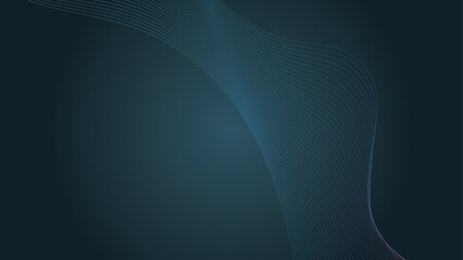 Abstract wavy information technology smooth wave lines background. Design used for banner, presentation, web design, cover, web, flyer, card, poster, texture, slide, magazine, data visualization.