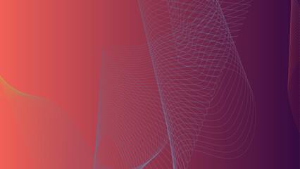 Abstract wavy information technology smooth wave lines background. Design used for banner, presentation, web design, cover, web, flyer, card, poster, texture, slide, magazine, data visualization.