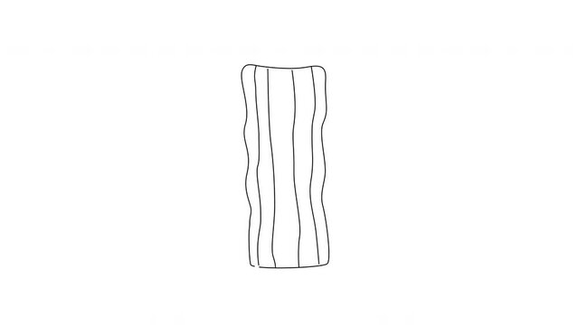 animated sketch of bacon icon