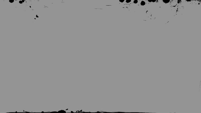 Gritty Dirty Scratched Frame Grunge Texture Staccato Animation Loop Transparent Video Overlay Transition