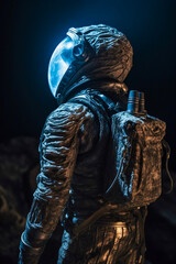 An astronaut wears a full space suit for space activities. Elements of this image zero photos of space astronauts.