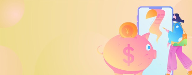 Internet financial management investment flat vector concept operation hand drawn illustration
