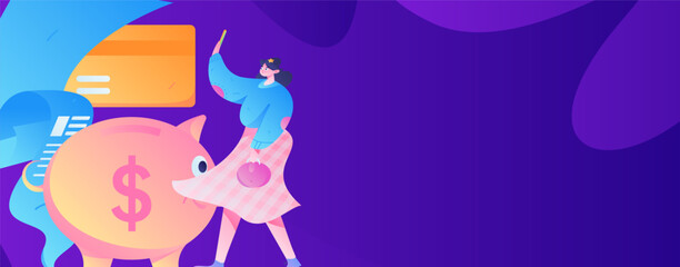 Internet financial management investment flat vector concept operation hand drawn illustration
