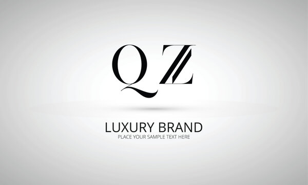 QZ Q qz initial logo | initial based abstract modern minimal creative logo, vector template image. luxury logotype logo, real estate homie logo. typography logo. initials logo