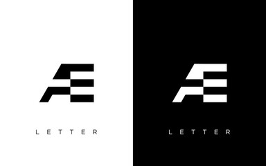 AE Letter Logo Design. Creative Modern AE logo icon vector Illustration.
