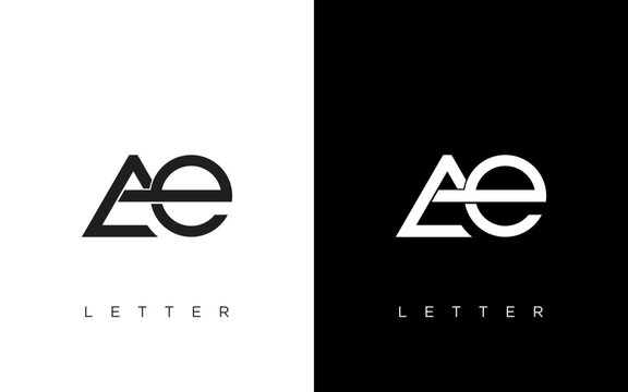 AE Letter Logo Design. Creative Modern AE logo icon vector Illustration.