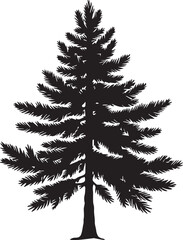 Amazing Pine Tree silhouette EPS