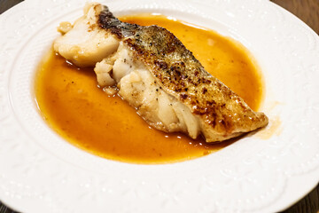 	鱈のバター醤油焼き｜斜俯瞰