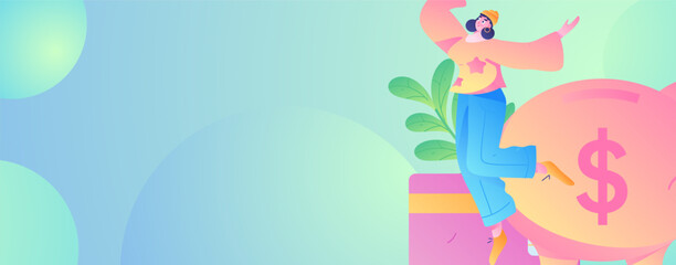 Internet financial management investment flat vector concept operation hand drawn illustration
