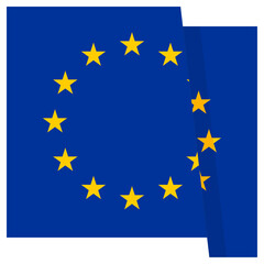 Flag of European Union icon illustration