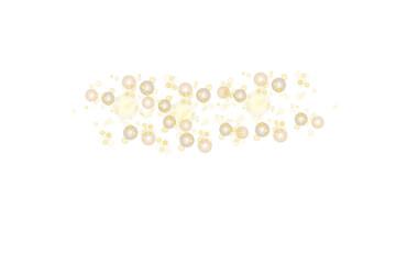 Abstract transparent light background with bokeh effects in gold colors