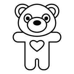 Fototapeta premium Doll icon vector on trendy design