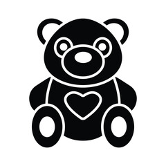 Doll icon vector on trendy design