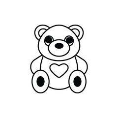 Doll icon vector on trendy design