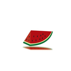 watermelon fruit logo icon design vector illustration