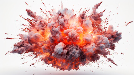 explode isolated on white background
