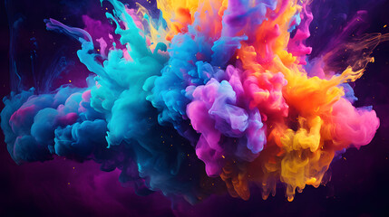 Fototapeta na wymiar abstract background with colored smoke