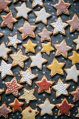Baking Joy: Star-Shaped Cookie Decorations That Dazzle
These star cookies are sure to bring joy and sweetness to any occasion with their intricate decorations.