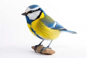Obraz premium Blue Tit bird isolated on white background
