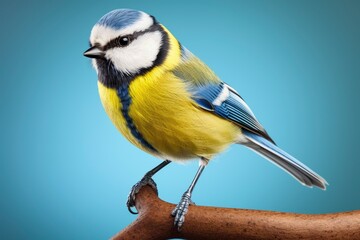 Obraz premium Blue Tit bird isolated on white background