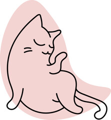 Sexy cat illustration