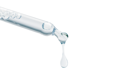 Pipette on an empty background