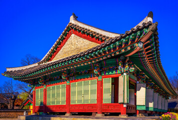 Korean landmark heritage building called Wonju Gangwon Gamyung, the ancient governor’s office...