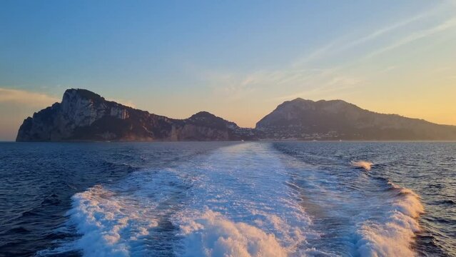 Capri Island - Italy - View of the island at dusk