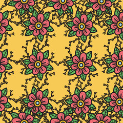 Fototapeta na wymiar floral pattern design for decoration, background, wallpaper, print and more