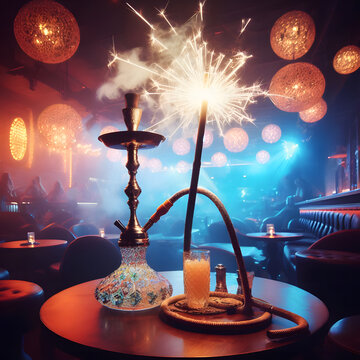 Cachimba Shisha en reservado VIP en discoteca
