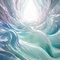 Schilderijen op glas 波の抽象的背景 © michiyo