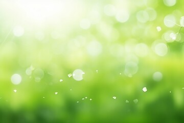 Fototapeta premium Green bokeh on nature blur background