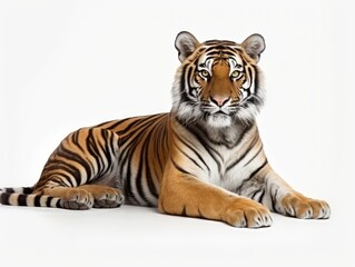 Tiger on a white background