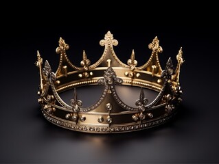 Crown on a black background