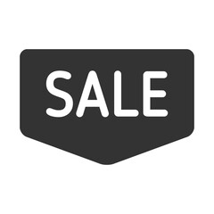 sale vector icon. sale button for black friday sales company. glyph icon for web and ui isolated on white background