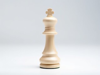 A chess piece is isolated on a white background.