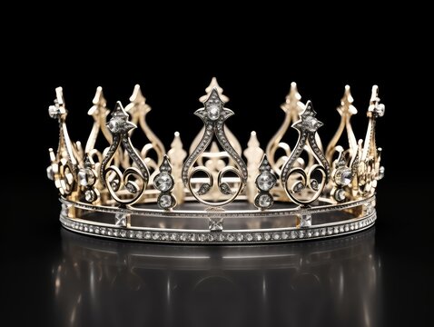 Crown on a black background