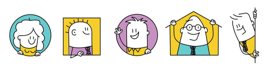 Set of Stick figures