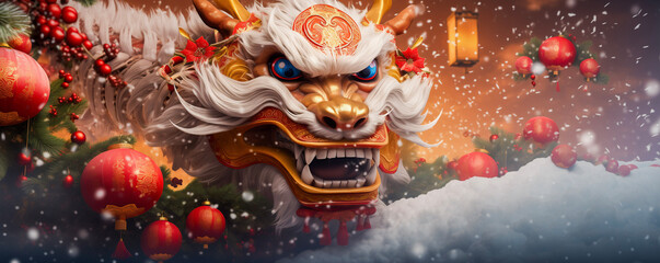 Chinese New Year dragon.