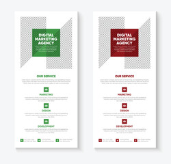 Corporate dl flyer template design