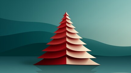 christmas tree Clean Free Empty Base Layout blank for a holiday card of the website poster screen wallpaper, new, new year, christmas, gift, simple, isolated, clean