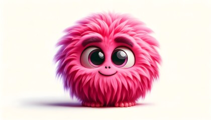 Fototapeta premium Adorable cartoon monster 3D