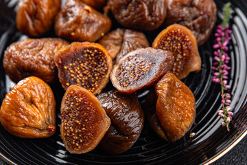 fig dried fruit smoked food eating cooking appetizer meal snack on the table copy space food background rustic top view