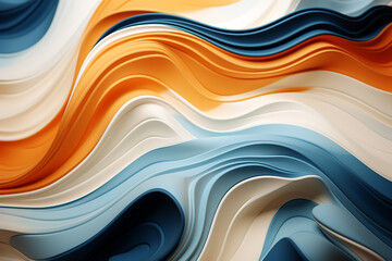 modern abstract multicolor wavy background composed of layers and shapes