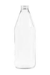 transparent glass bottle. on an empty background. PNG