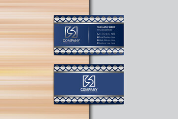 Creative Business card vector wood background