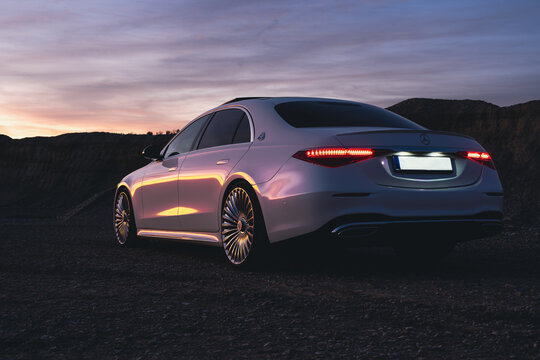 Augsburg, Germany - October 8, 2022: luxury car mercedes benz maybach