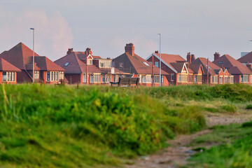 houses in the village next to the  sea