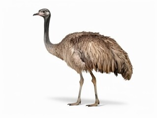 An Ostrich isolated on A white background