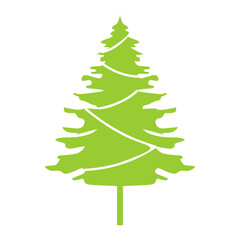 green christmas tree